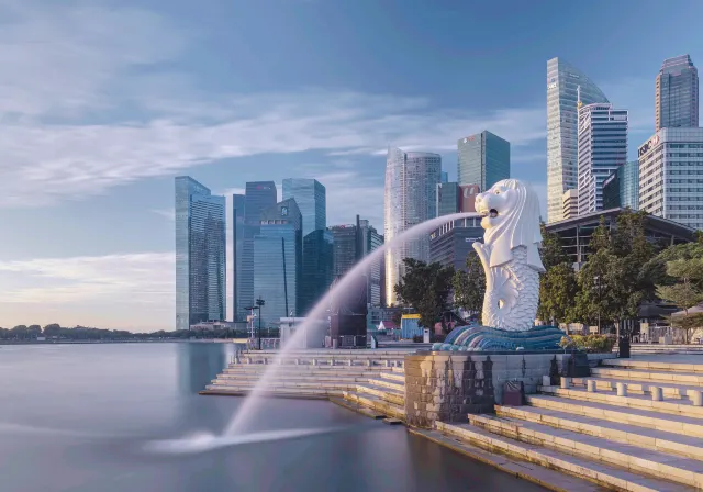 merlion singapore view photo