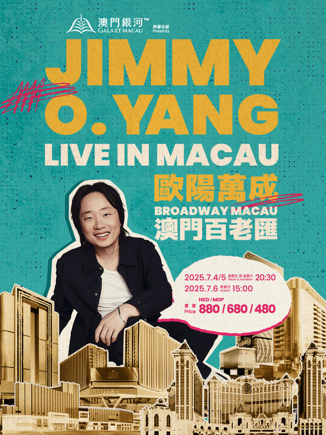 Galaxy Macau™ Presents: Jimmy O. Yang Live in Macau | Broadway Macau