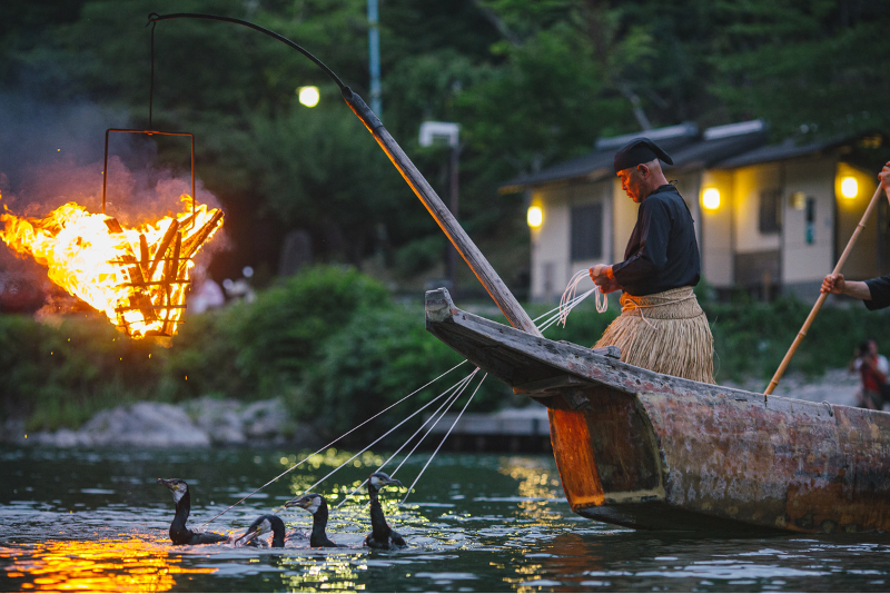 Torchlit Cormorant Fishing in Arashiyama, Kyoto | Kyoto