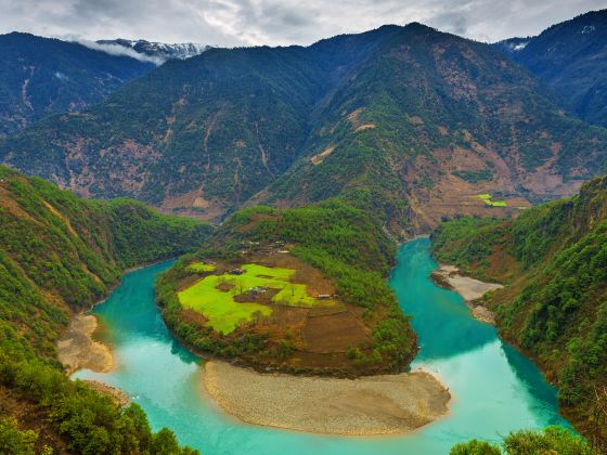 The First Bend of Nujiang River