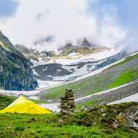In the lap of Himalayas