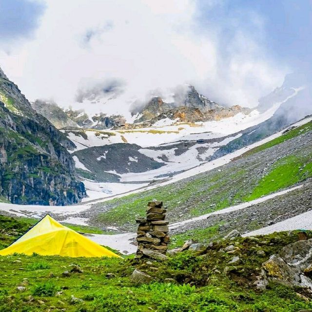 In the lap of Himalayas
