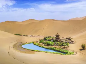 Mingsha Mountain And Crescent Spring