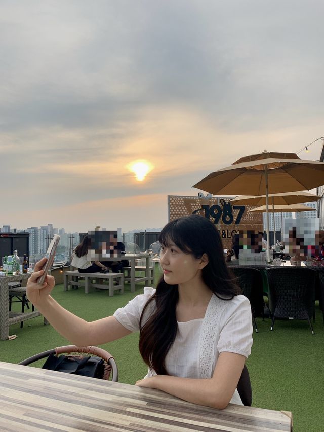 평택 노을맛집<1987루프탑 라운지>