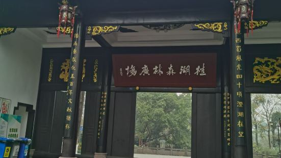 新都的桂湖公园要收门票20元，这个森林广场在桂湖公园旁边，是