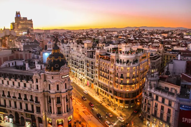 Calle Gran Vía in Madrid