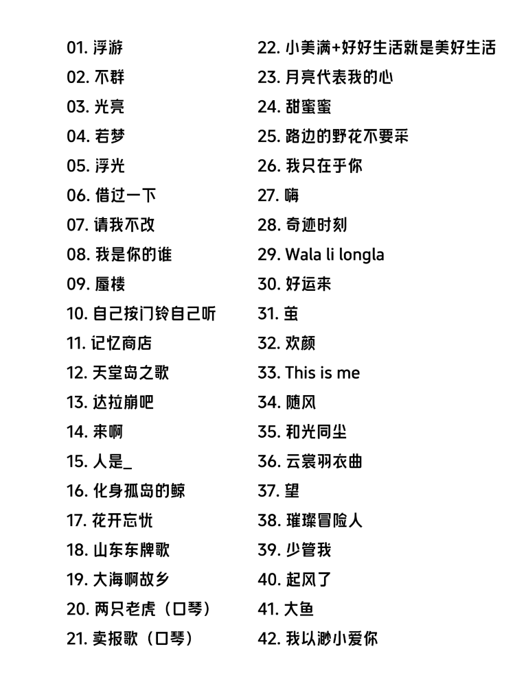 周深西安演唱會2025 | 歌單參考-青島站