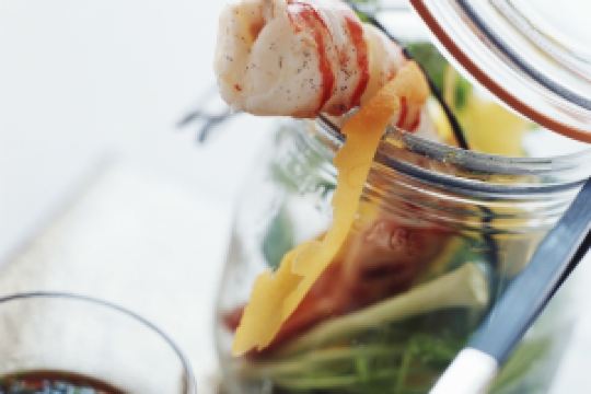 主廚獨創柑橘罐蒸大蝦