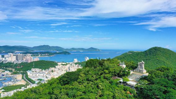 싼야 셔어스 크루즈: 싼야 루후이토우 공원 및 현지 식료품 시장 방문