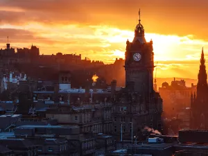Sunsets in Edinburgh
