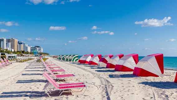 Beach Sunbathing in Miami