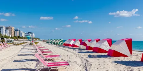 邁阿密海灘曬太陽