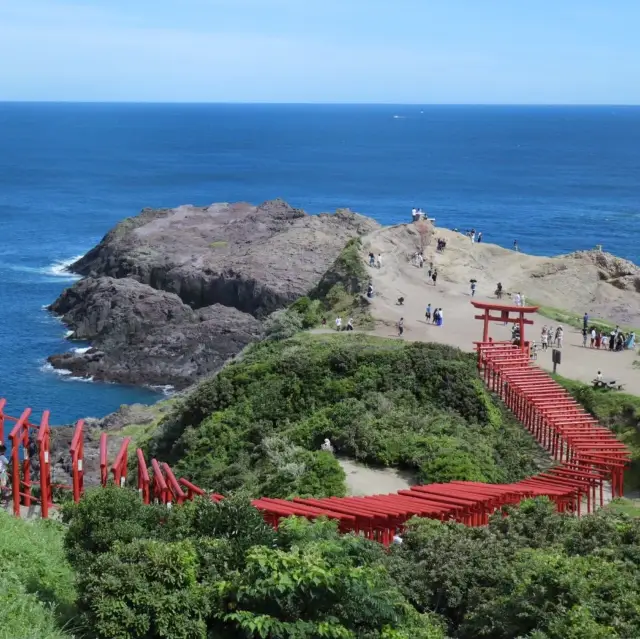 絶景【山口県・元の隅神社】海と鳥居