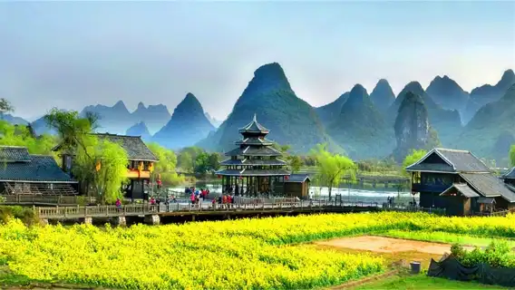 陽朔世外桃源+桂林象鼻山+東西巷+兩江四湖一日遊【獨立包團】