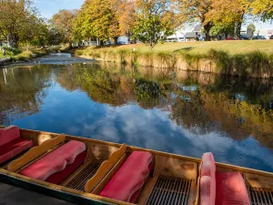Punting On The Avon (Antigua Boat Sheds)