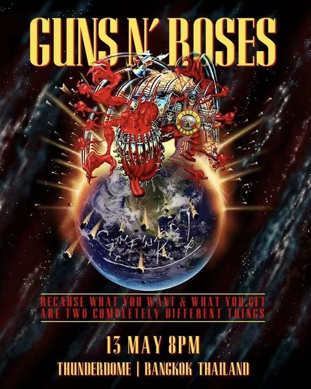 泰國曼谷 · GUNS N’ ROSES 2025 WORLD TOUR - 曼谷站 | Thunder Dome