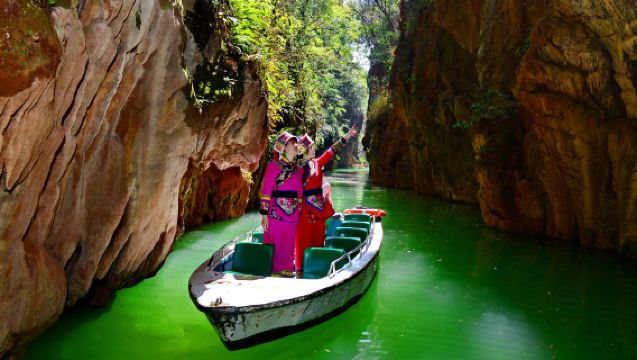昆明石林風景區+九鄉純玩一日遊【優選純玩◆含雙索道雙遊船】