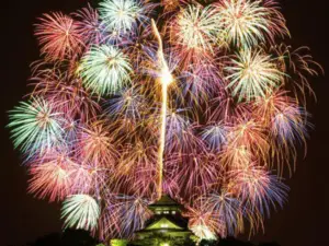 Ebino Kyomachi Onsen Summer Festival Fireworks Display
