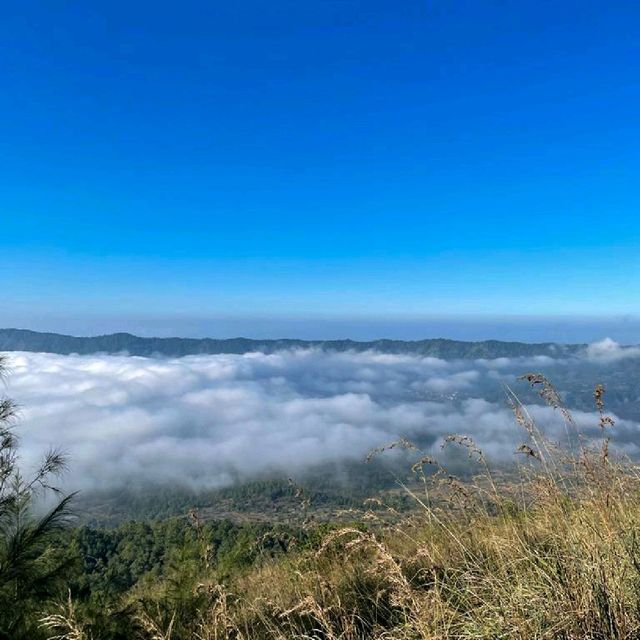 Beautiful sunrise from top of Mt. Batur 