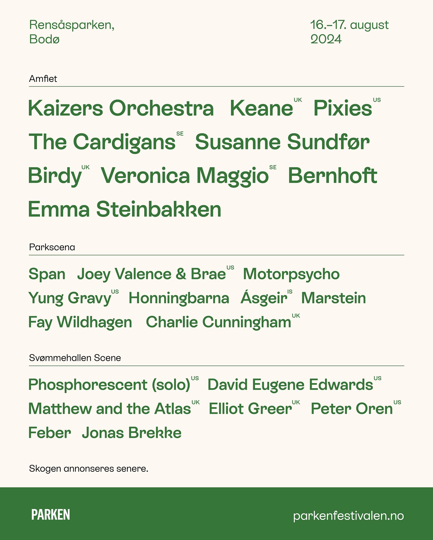 Parkenfestivalen 2024 | Bodo