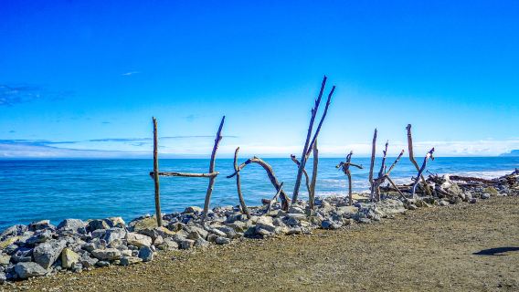 Hokitika Beach Sign