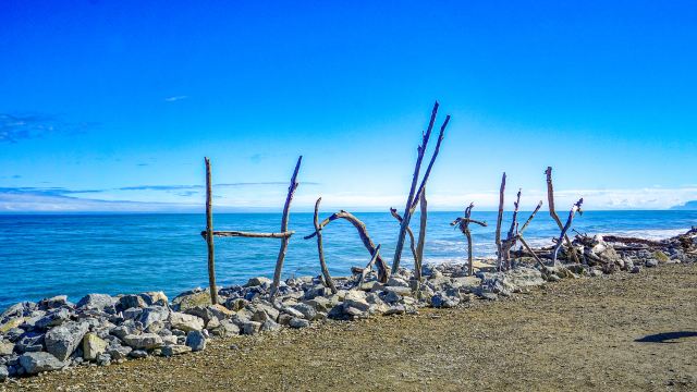 Hokitika Beach Sign