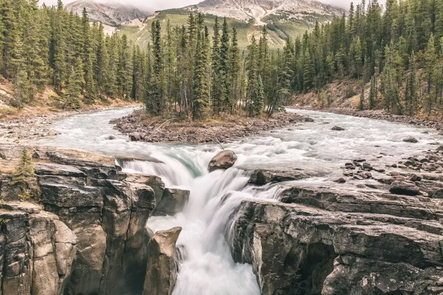 Sunwapta Falls and Canyon