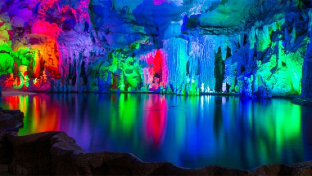 陽朔銀子岩半日遊【喀斯特地貌溶洞+1天2班次+陽朔縣城來回】