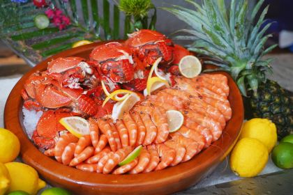 惠州雙月灣日出·銀沙鹽晶飯店·港口海鮮餐廳