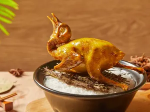 Chicken inside Coconut