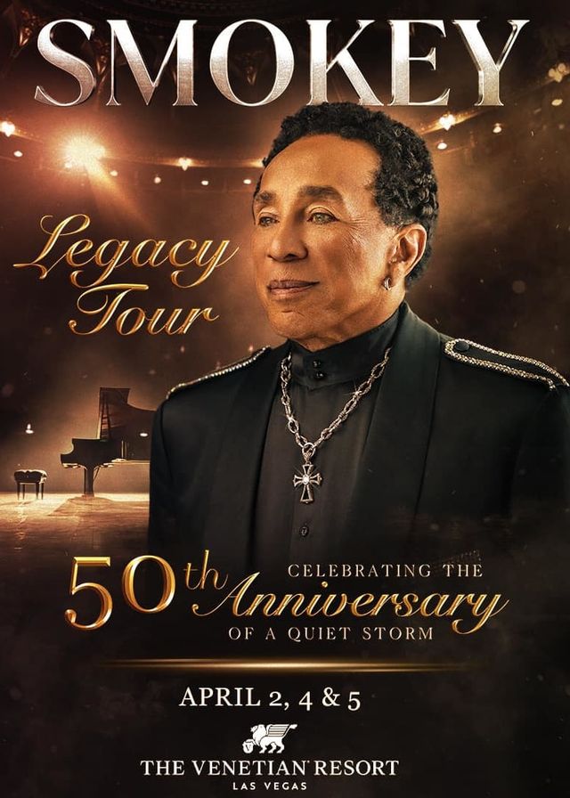 美國拉斯維加斯 · Smokey Robinson《Legacy》巡演 | The Venetian Theatre