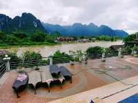 The yoga hotel in Vang Vieng 