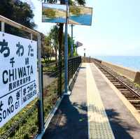 海とゼロ距離カレー屋さんの駅"千綿駅"﻿
