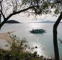 A fresh sandbar