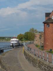 Rhine embankment promenade