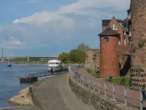 Rhine embankment promenade