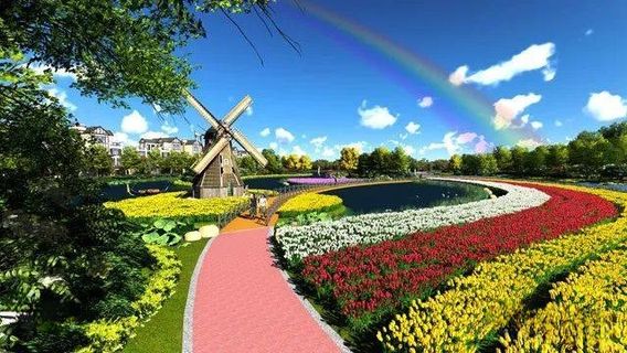 Yanhu Ecological Health Cultural Tourism City - Water Shadow Flower Sea