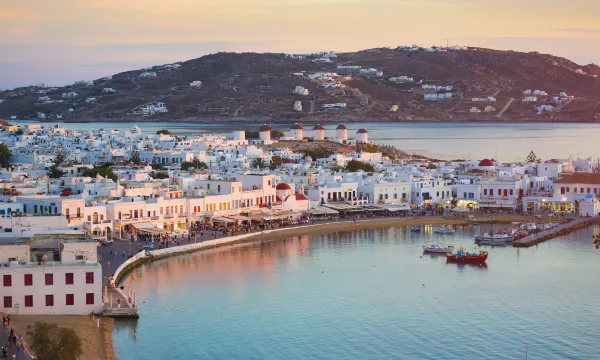 Flights from Mykonos to Santorini