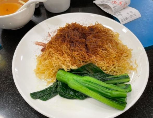 斗门靓虾籽捞银丝面