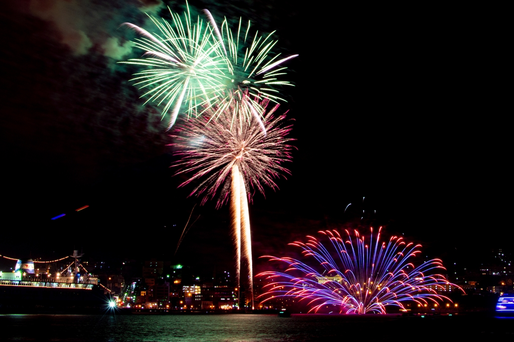 Hakodate Port Festival Hakodate Shimbun Fireworks | Hakodate