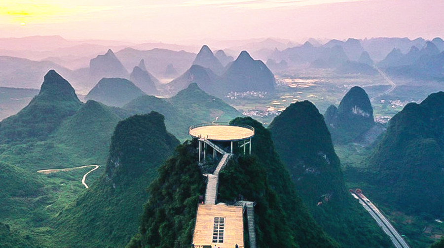 陽朔如意峰ロープウェイ