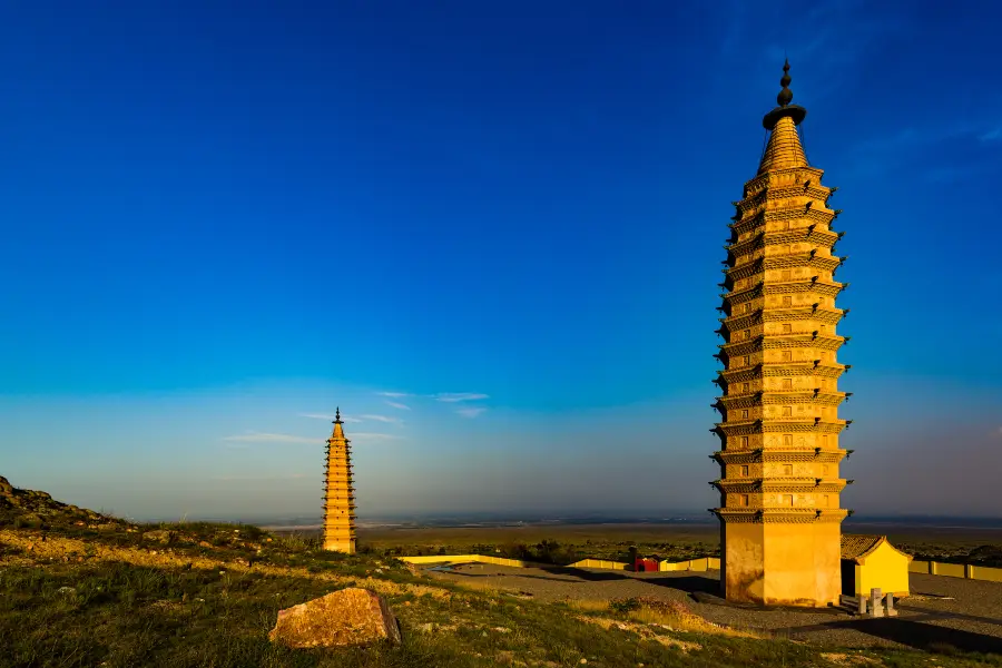 Double Pagodas at Baisikou