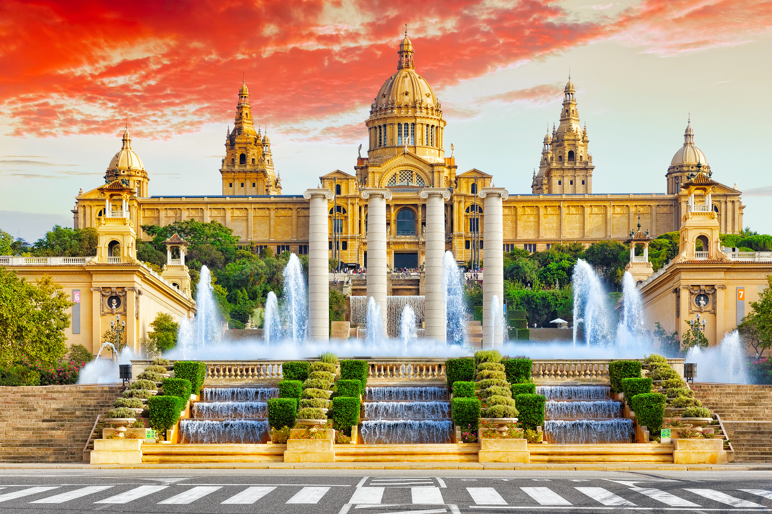 Hamburg nach Barcelona