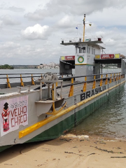 Ferry crossing river Sao Francisco City Penedo AL