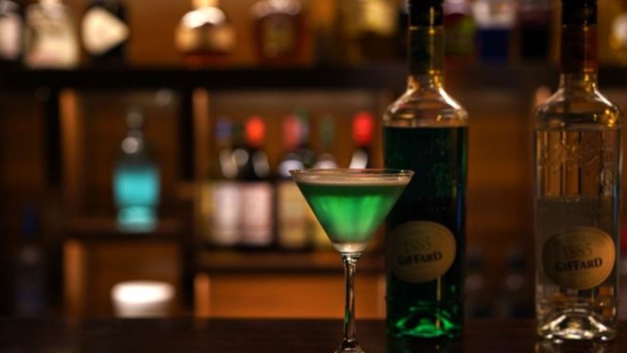 Blue whisky&cocktail