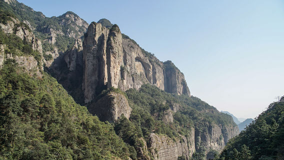 จุดชมวิวจิงหมินหู่ในภูเขาหยานดวง