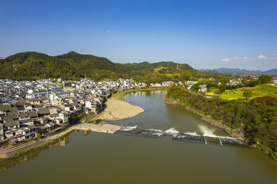 Huizhou Ancient City Yuliang Dam and Yuliang Town