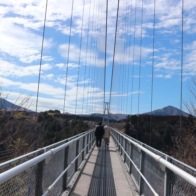歩行者専用で一番高い橋"九重夢大吊橋"