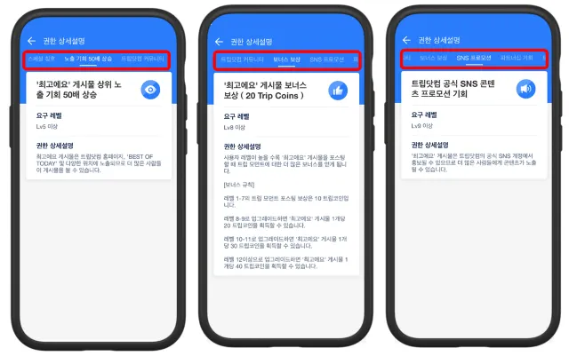 [트립 모먼트] 여행자 레벨 보상 가이드 💸