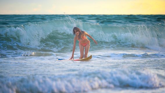 Surfing in Koh Samet